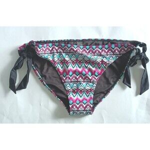 Abstract Print Adjustable Side Tie Bikini Bottom Size 3x NWOT Unbranded